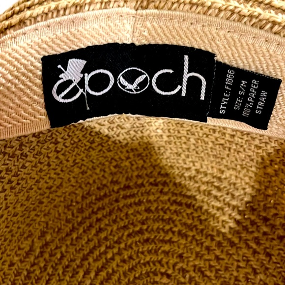 Epoch Straw Fedora Hat Size S/M EXC - Picture 3 of 6